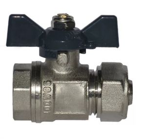 КРАН  шар. для МП AQUALINK  20х3/4" цанга-ВР бабочка