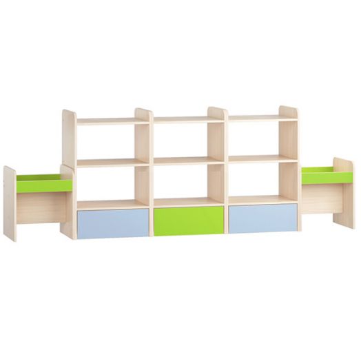 РСН-0198 Стеллаж двусторонний для игрушек (2650x450x900 мм)