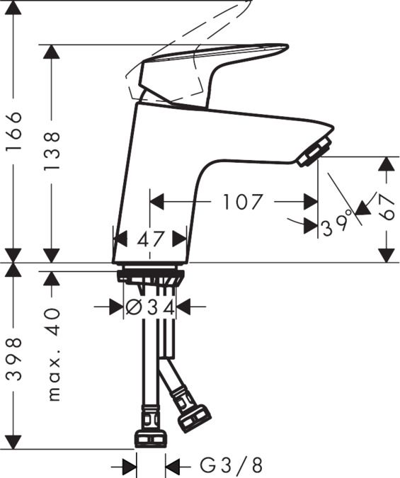 Смеситель Hansgrohe Logis 71071000 ФОТО