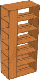 Шкаф-стеллаж 3-х сторонний