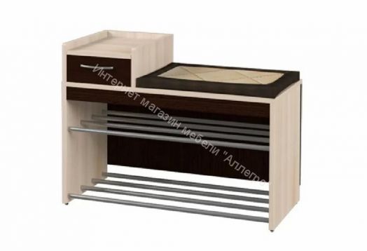 Тумба “Ольга 5” (Ясень Шимо Светлый/Венге)