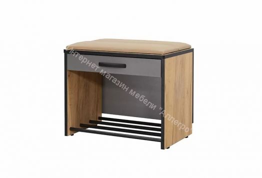 Тумба  Ольга-Лофт 5.1 (Дуб Крафт Золотой/Темно-Серый)