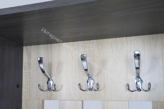 Модульная прихожая Гретта (Ясень Черный/Дуб Сонома)