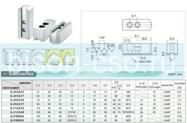 Комплект сырых кулачков SJ18062A TAIKI 1,5х60