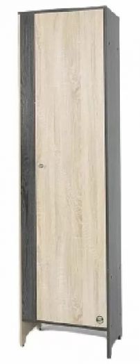 Шкаф Гретта 3 (Ясень Черный/Дуб Сонома)