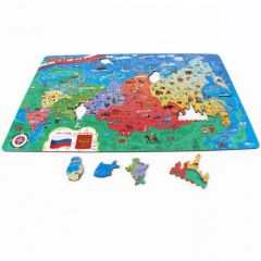 Деревянный пазл Карта России макси