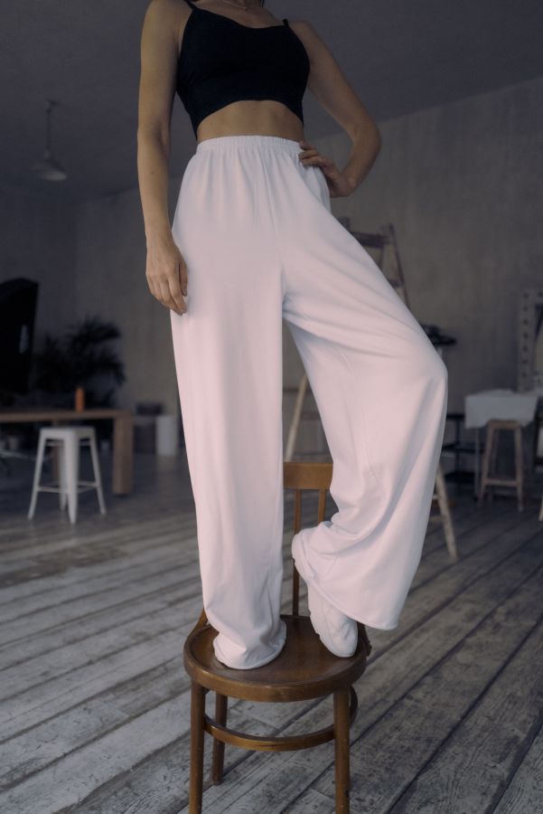 Брюки оверсайз белые