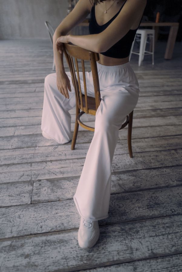 Брюки оверсайз белые