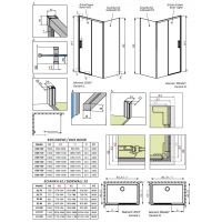 Душевое ограждение Radaway Idea KDS с раздвижной дверью схема 2