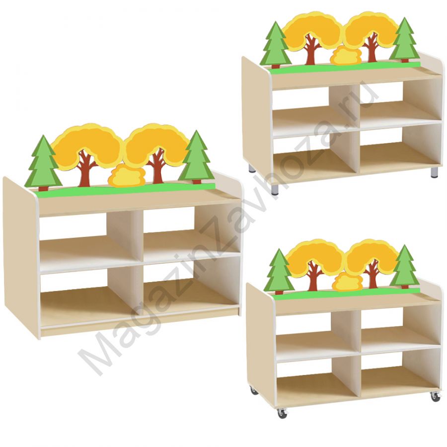 ТУМБА ДЛЯ ИГРУШЕК И ПОСОБИЙ 23 ДВУСТОРОННЯЯ