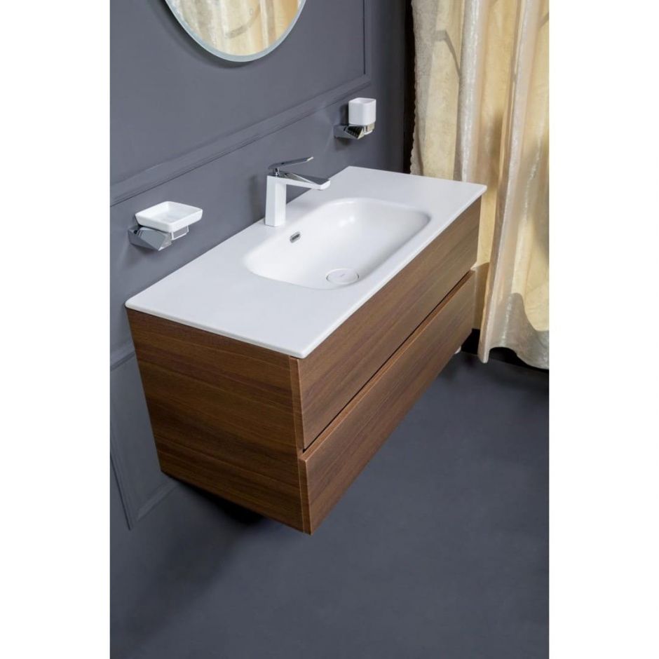 Изображение Тумба без раковины Armadi Art Vallessi 100*46 см 2 полки