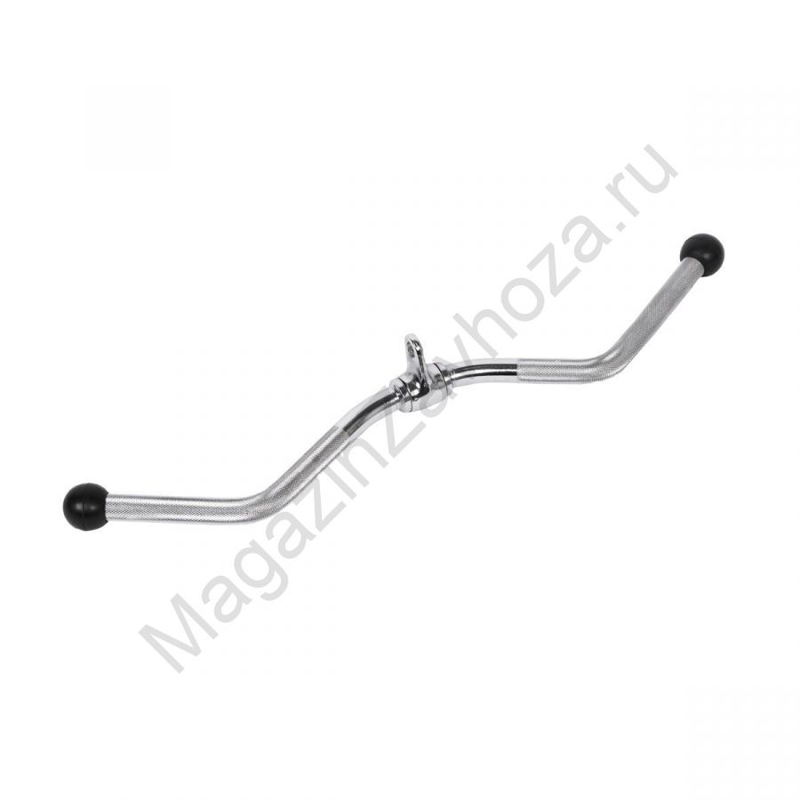 Рукоятка для тяги за голову изогнутая с ограничителями PROFI-FIT-RT-015