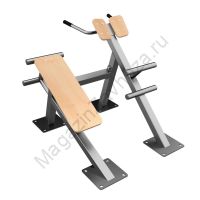 Fix-1709 Уличный тренажер Скамья для пресса + гиперэкстензия