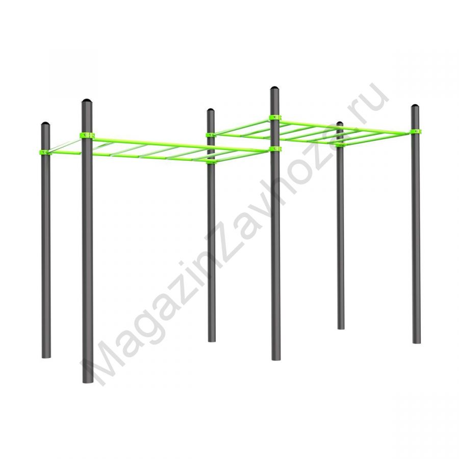 W213 Воркаут Рукоход классический двухуровневый Zavodsporta