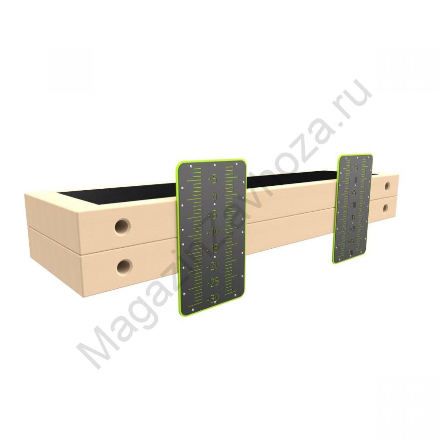 W89 Скамья с резиновым ковриком и шкалой Zavodsporta