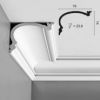 Карниз Гладкий Orac Decor С342 Д200xШ19xВ14 см Лепнина из Полиуретана / Орак Декор