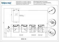 Тумба Kolpa San KI KI (Ки Ки) с раковиной подвесная 40х51 схема 4