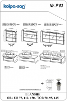 Тумба Kolpa San BLANCHE (Бланш) без раковины 110х29 схема 2