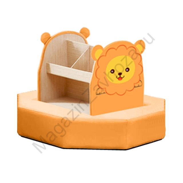 ТУМБА ДЛЯ ИГРУШЕК И ПОСОБИЙ 30 С БАНКЕТКОЙ