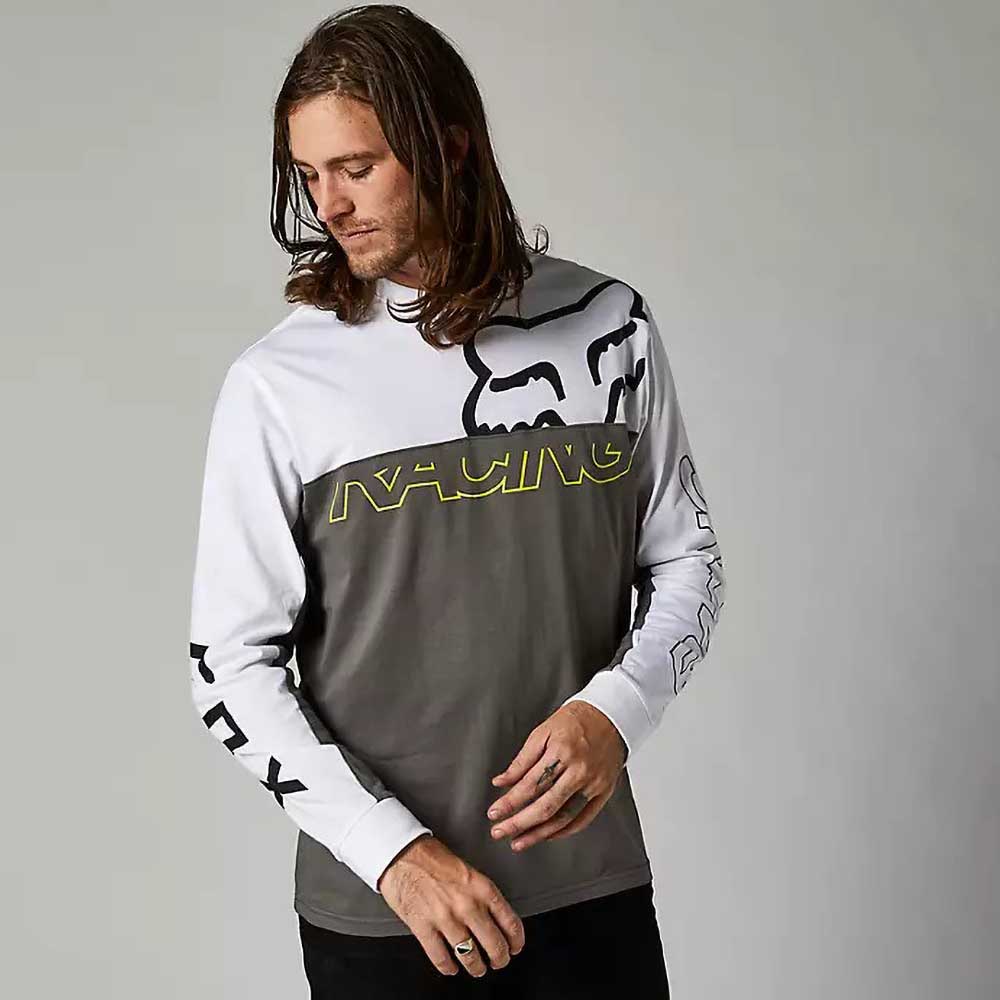 Fox Skew LS Crew White футболка