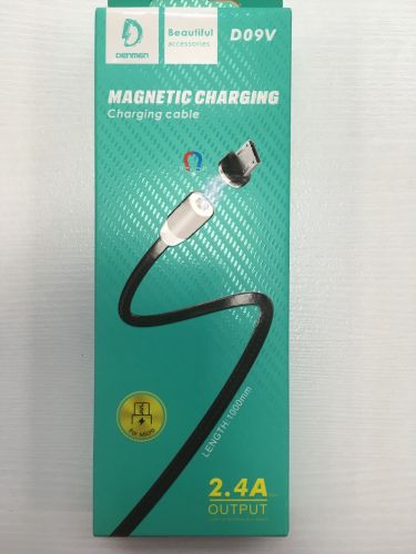 Кабель micro USB Denmen D09 магнитный в коробке (1.0м)