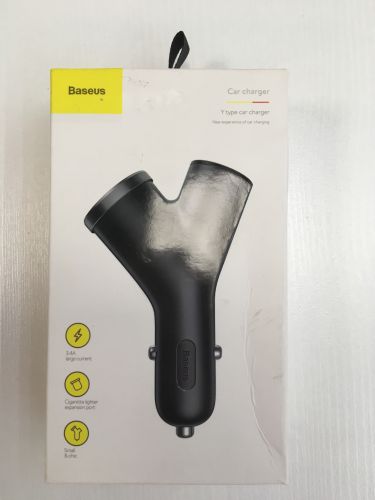 Автомобильное ЗУ для телефона Baseus, 3.4A, 2USB