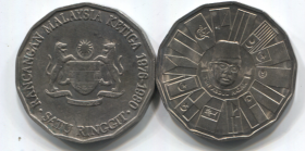 Малайзия 1 ринггит 1980 UNC - XF