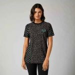 Fox Cheetah Check SS Tee Black женская