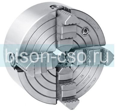 Патрон токарный БИЗОН 4344-315-11  DIN 55029 4-х кулачковый