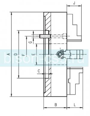 Патрон токарный 4305-630 Bison-bial (Польша)
