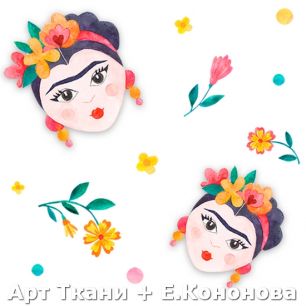 Ткань хлопок для шитья кукол Е.Кононова 078