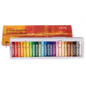 Пастель масл.24цв.Pentel Large Sticks GHT-24L