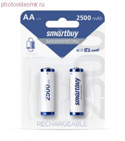 Аккумулятор NiMh Smartbuy AA/2BL 2500 mA