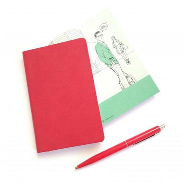 Бизнес-блокнот Funky А6 красный