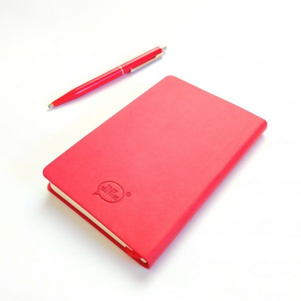 Бизнес-блокнот Funky А6 красный