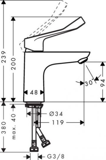 Смеситель Hansgrohe Focus для раковины 31915000 ФОТО