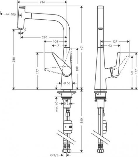 Кухонный смеситель Hansgrohe Talis Select S 72821800 ФОТО