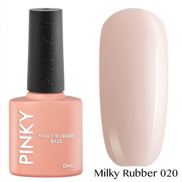 Каучуковая база PINKY Milky Rubber Base 020  10мл. ( с микрошиммером)