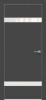 Межкомнатная Дверь Каркасно-Щитовая Triadoors Concept Дарк Грей 704 ПО со Стеклом Лакобель Белый / Триадорс