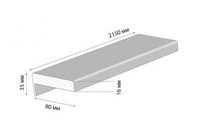 Погонажное Изделие Наличник Triadoors Concept 2150х80х35х16 мм Телескопический / Триадорс