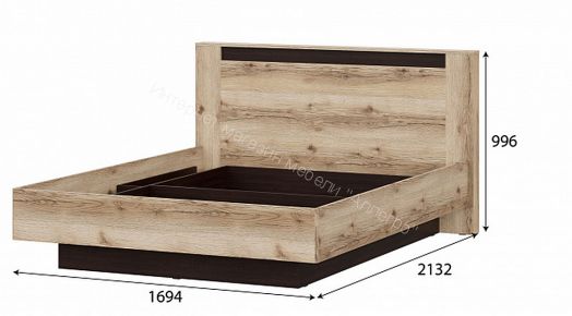 Кровать двойная "Страйп" №3 (1600*2000) с подъемным механизмом