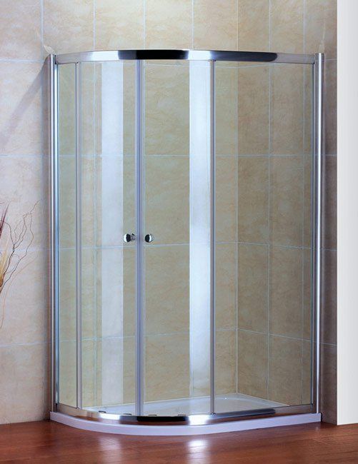 Душевой уголок Cezares Pratico-RH-2 профиль хром 100х80 см