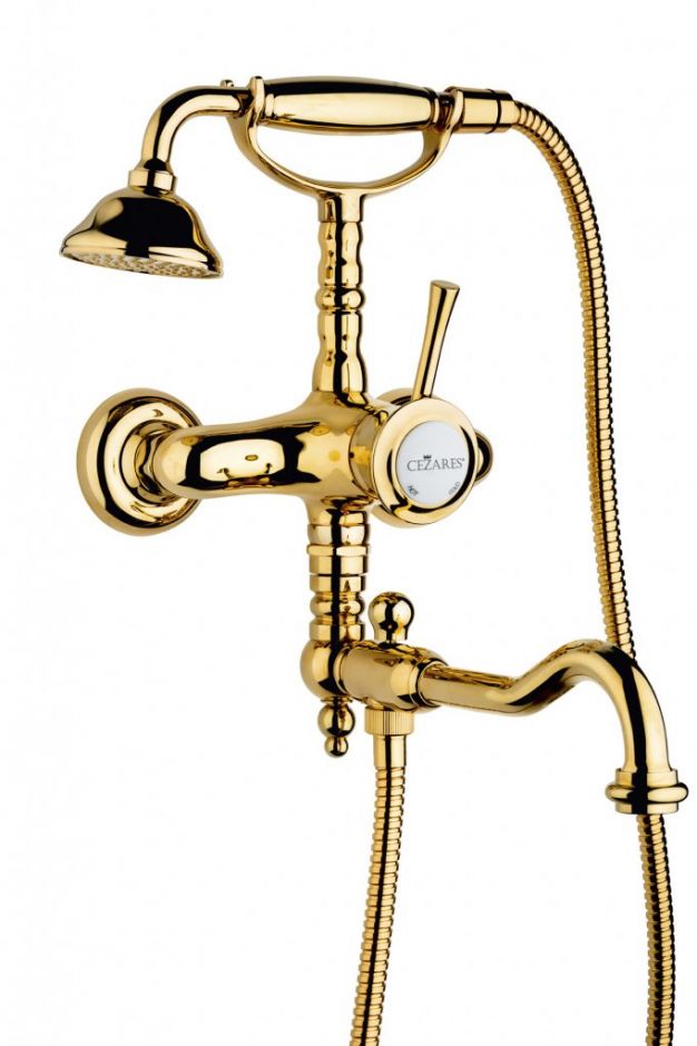 Смеситель для ванны и душа Cezares Giubileo GIUBILEO-VDFM2-01 поворотный