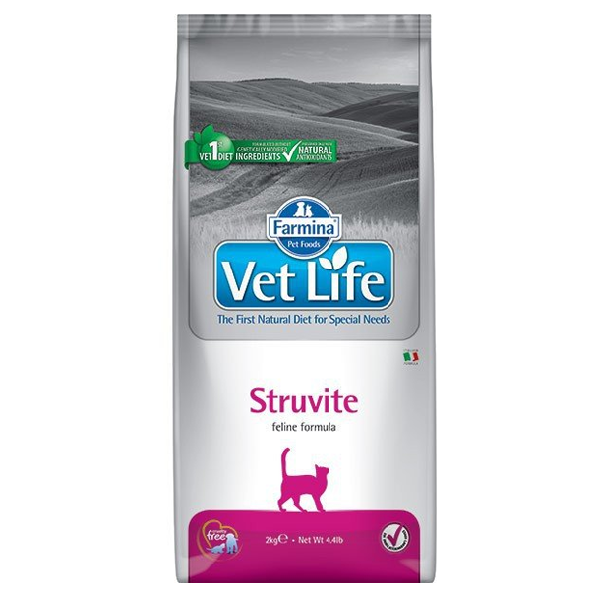 Сухой корм для кошек Farmina Vet Life Struvite диета при мочекаменной болезни