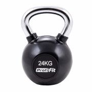 Гиря обрезиненная с хромированной ручкой PROFI-FIT, 24 кг