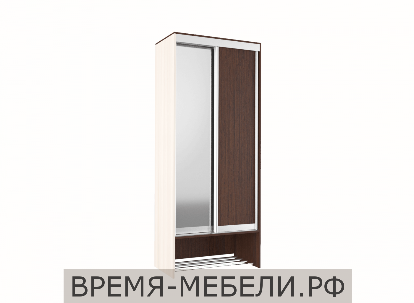 Шкаф-купе с зеркалом «Ольга № 10»