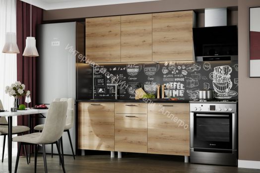 Кухонный гарнитур "Лаванда" 1,7 м (со столешницей) Серия 2