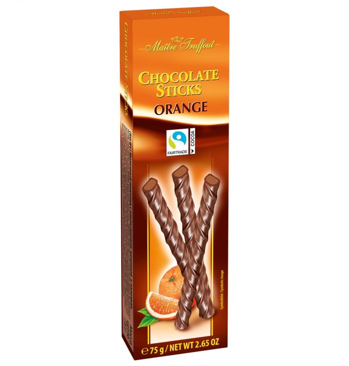Maître Truffout Chocolate Orange Sticks 75 g