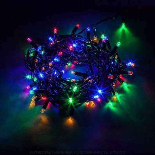 Гирлянда-нить ул. 200LED разноцв. 20м., строб эффект