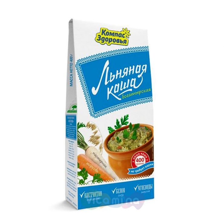 Каша льняная Богатырская, 400 гр.